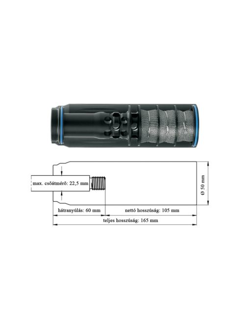 ERA SILENCER SOB 3D Hangtompító ERA LOCK gyors oldással