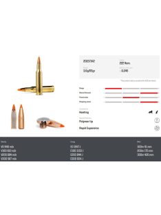 222 Rem NORMA Tipstrike varemint 3.6 g/55 gr