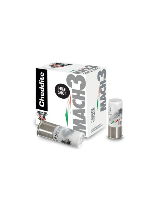 12/70  CHEDDITE Mach 3 Free Shot 2.2 mm/28 g Sportlőszer és szalonka /kosár nélküli/