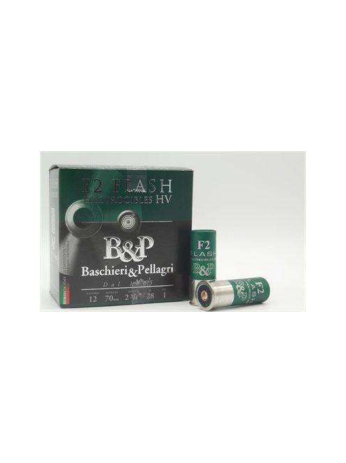 12/70 Baschieri & Pellagri F2 Flash Electrocibles 2.3 mm 28 g Sportlőszer