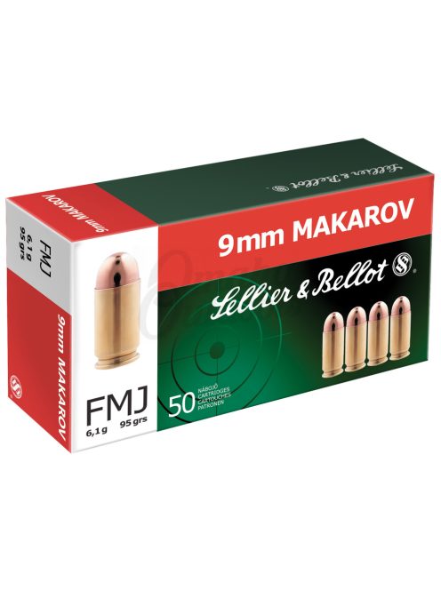 9 mm Makarov Sellier  & Bellot FMJ 6.1 g