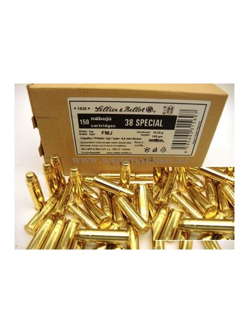 .38 Spec Sellier & Bellot FMJ 10.25 g Bulk.P 150 db