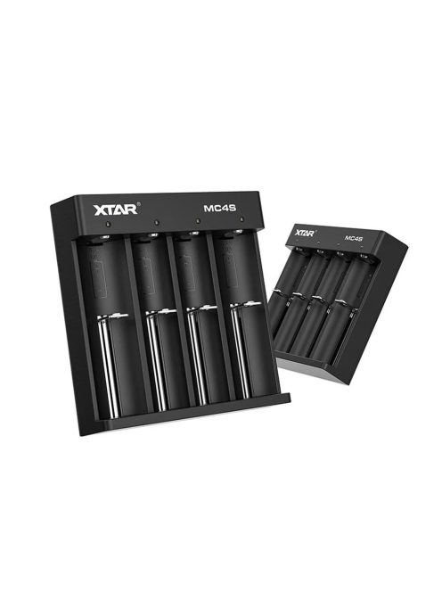 XTAR MC4S intelligens univerzális négy öblös akkumulátor töltő
