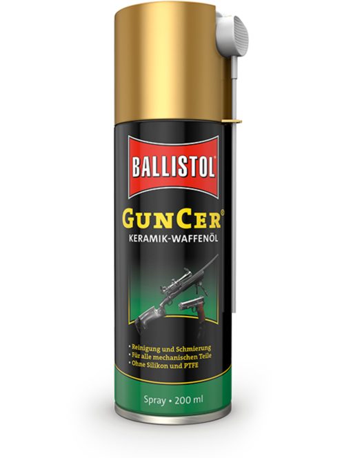 Ballistol GunCer fegyverolaj kerámia adalékkal 200 ml