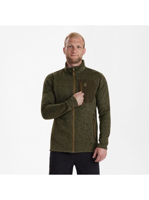 Deerhunter Sarek kötött férfi dzseki 5985/365 Olive night melange