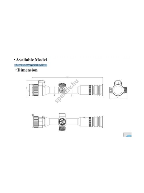 Hikmicro NEOS NH25L LRF hőkamera céltávcső