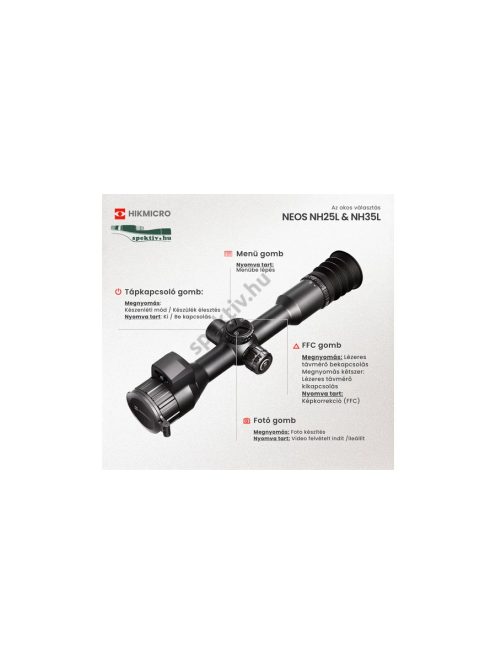 Hikmicro NEOS NH35L LRF hőkamera céltávcső