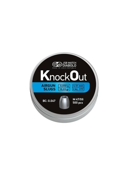 JSB Knock Out Slug léglövedék 4.51 mm/500 db 0.65 g