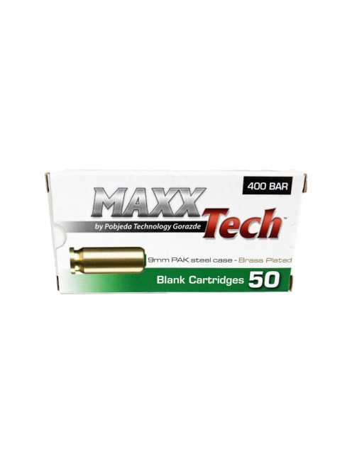 MaxxTech 9 mm P.A.K. riasztó töltény/50 db