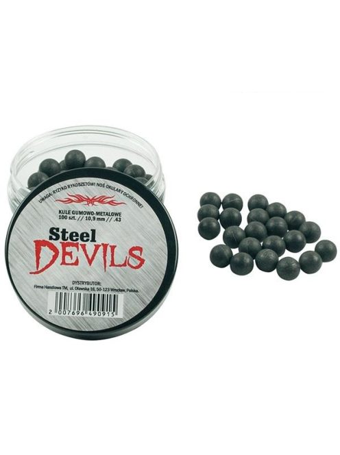 Steel Devils 10.9 mm gumigolyó fémporral/100 db