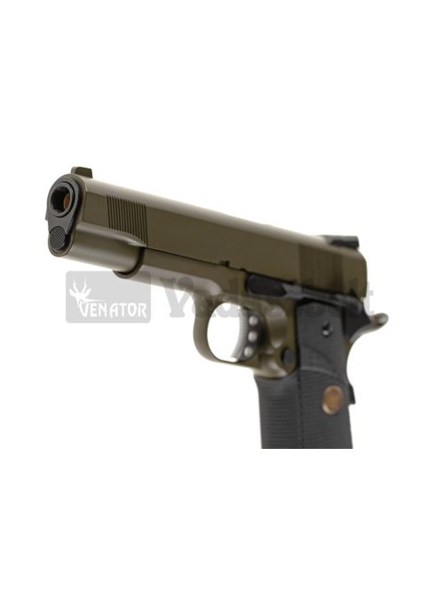 M1911 MEU Tactical Full Metal GBB airsoft pisztoly OD 12632