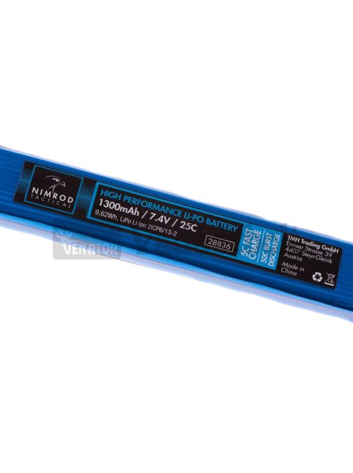 Nimrod LiPo akkumulátor 7.4 V 1300 mAh 25C kis Tamya 28836